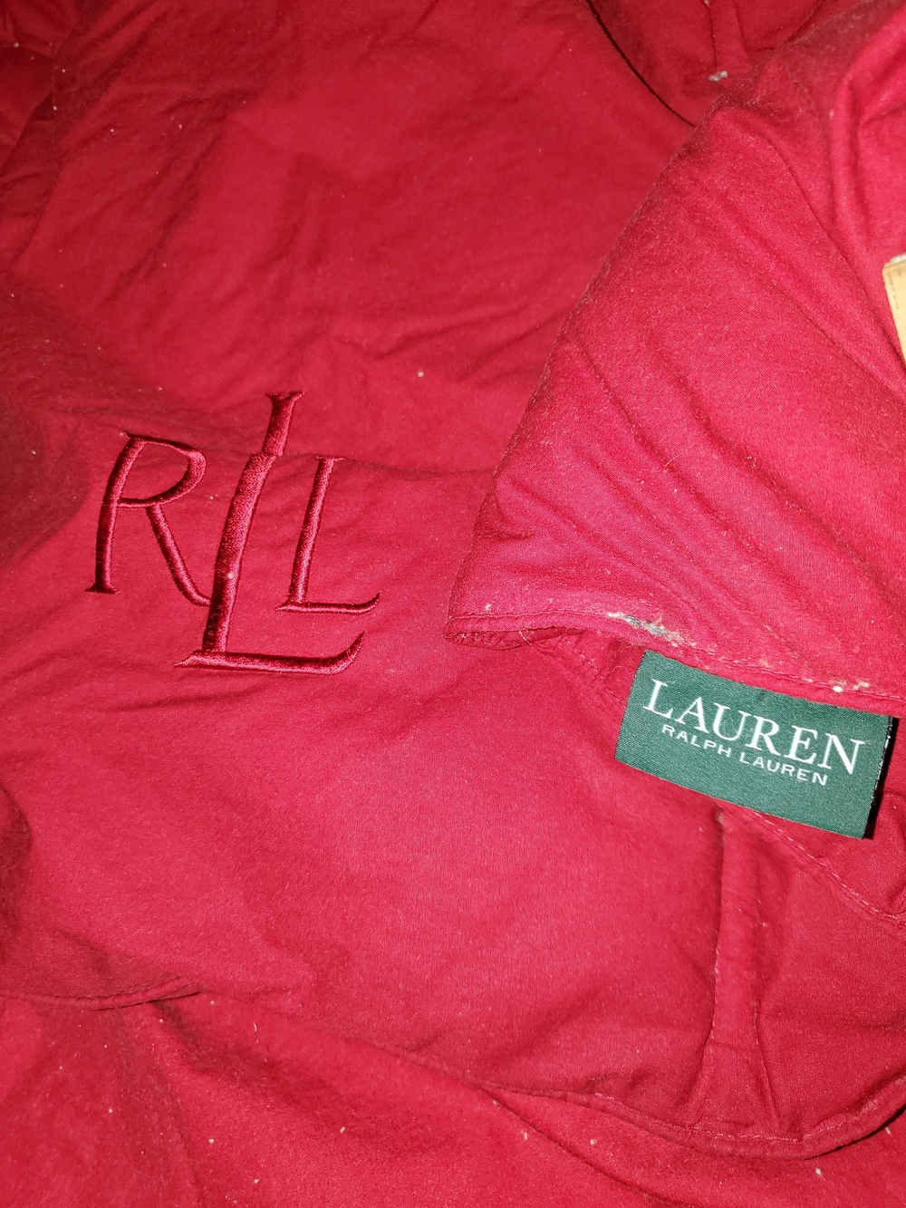 Ralph Lauren down comforter twin XL Red+pink Sheet, Mattress Cover+2 Pillowcase